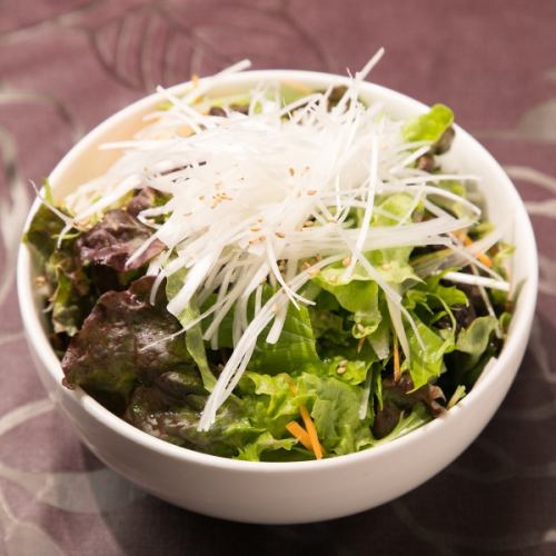 Tofu salad / Wakame salad / Choregi salad / Tomato carpaccio