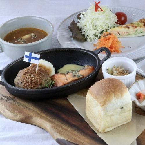 Many Nordic style dishes
