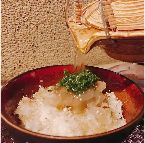 Chazuke of seasonal fish