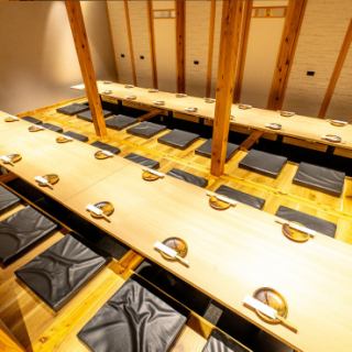 [Completely private room for 25-35 people (Horigotatsu)] You can enjoy a relaxing banquet at the Horigotatsu! We can also provide courses to suit your budget.#hotpot #private room