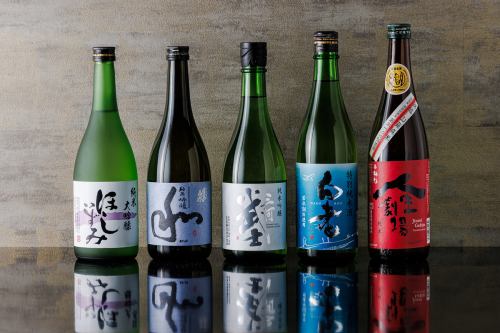 We are confident in our selection of sake