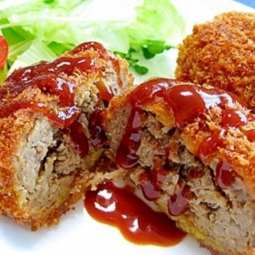 Fried minced meat cutlet