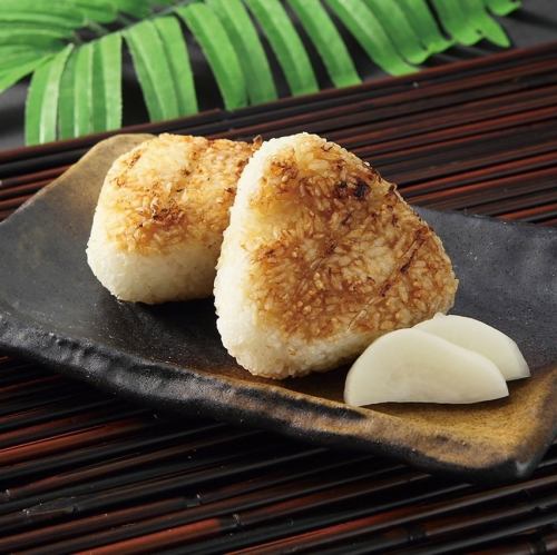 Grilled rice balls