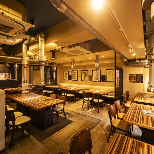 最大40名様までOK！ゆったりテーブル席で大人数の宴会を