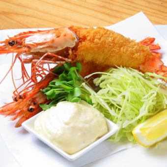 Large fried shrimp (2 tails)