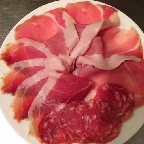 Assorted Parma ham and salami