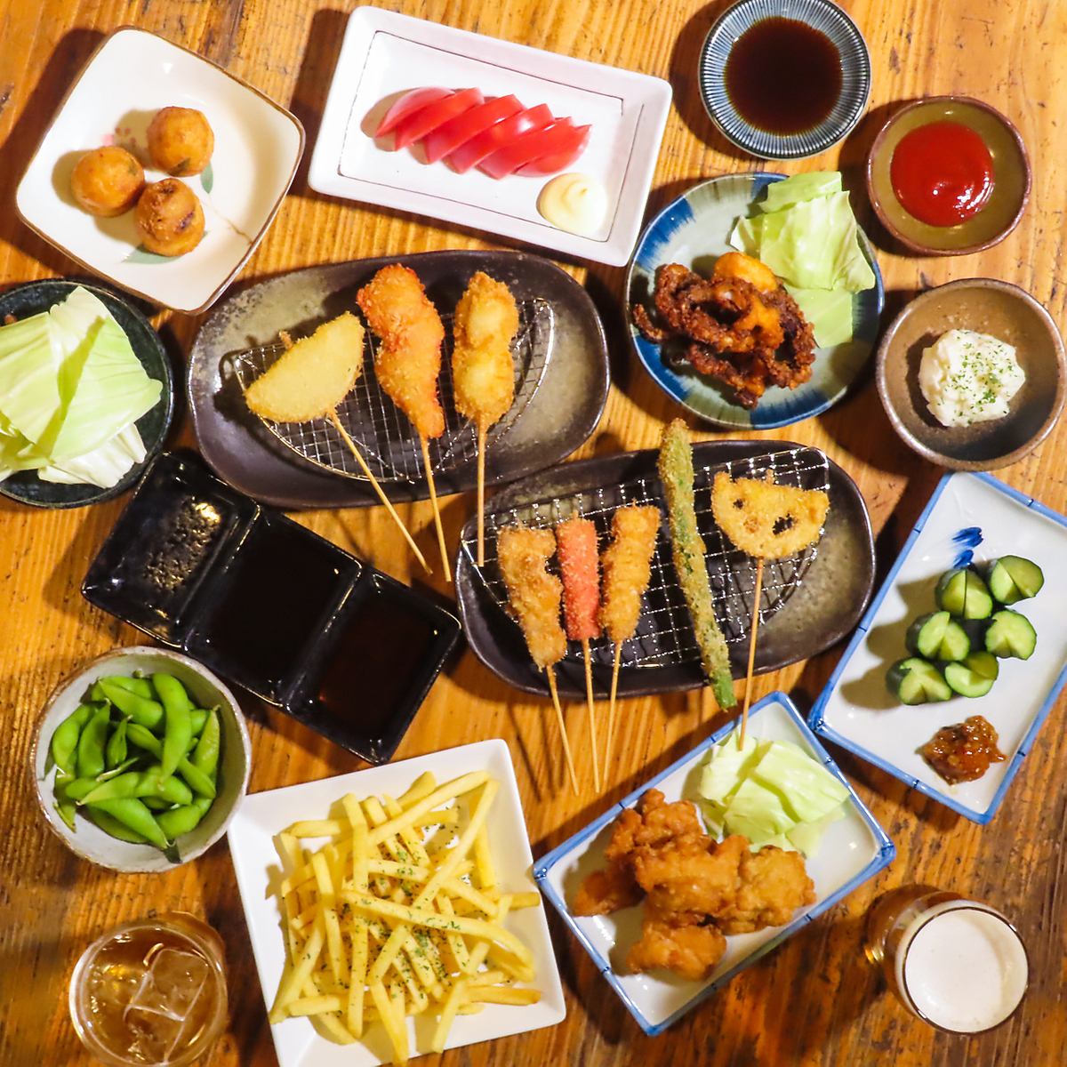 長崎/長崎市/長崎駅/思案橋/賑町/居酒屋/串揚げ/串焼き/焼き鳥/焼鳥/コスパ/ビール