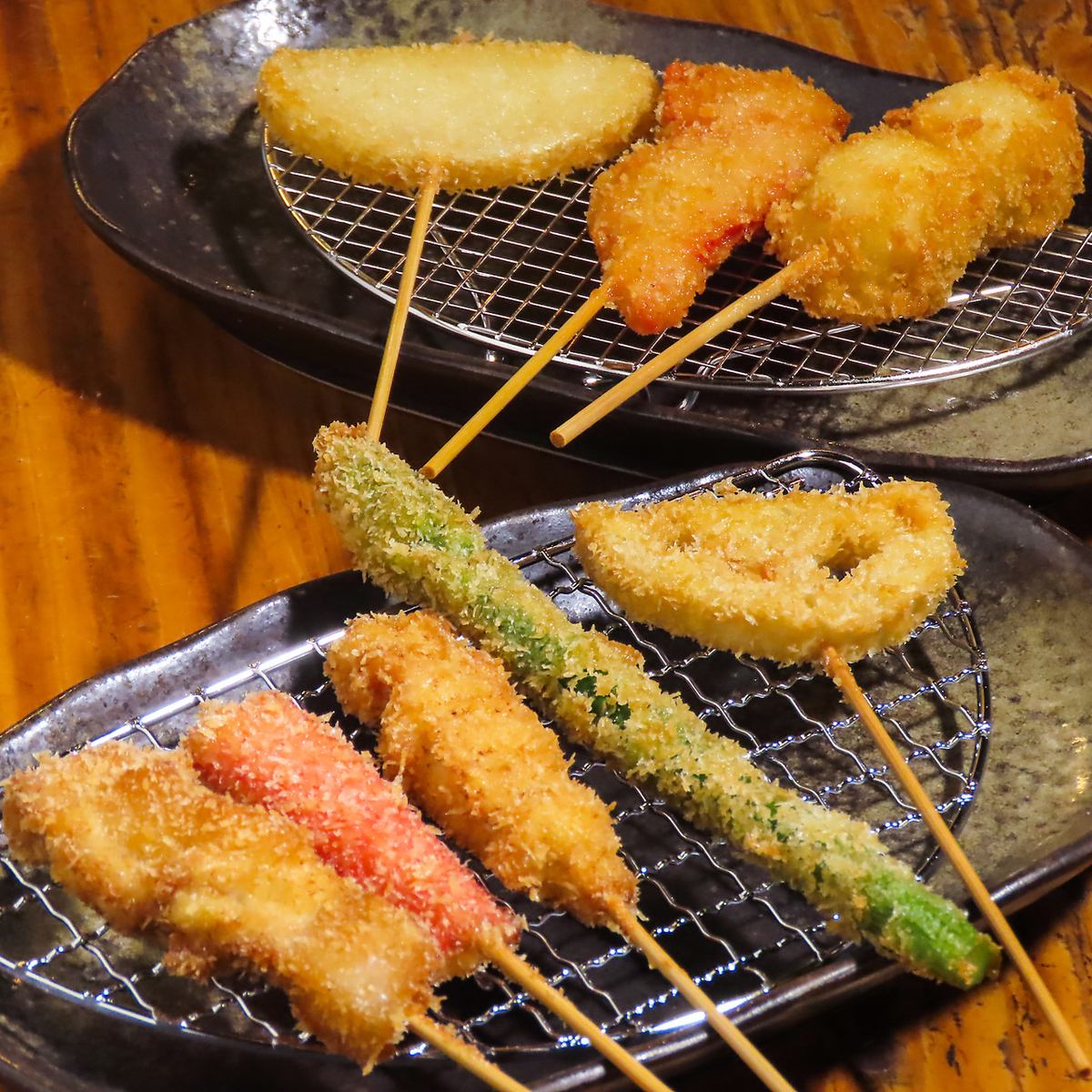 串揚げ・串焼きがコスパ抜群に楽しめるお店！