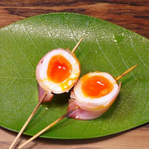 【巻物 都城産お米豚使用】半熟ベーコンエッグ巻