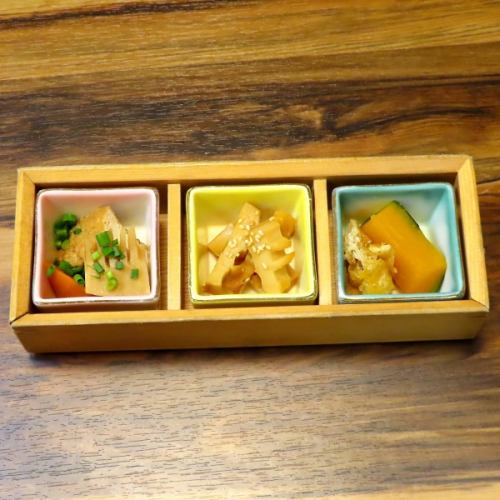 本日のおばんざい3種盛