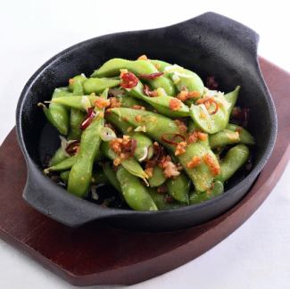 枝豆のXO醤炒め