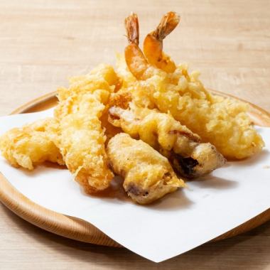 Every day ♪ Happy Hour (17:00~18:30) ♪ 2 types of tempura + 1 drink → 550 yen!!