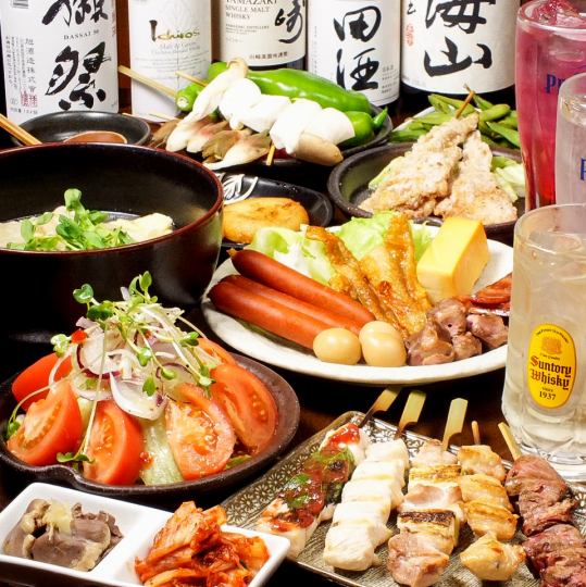 [All 10 dishes + 2 hours all-you-can-drink] Very popular banquet course 4500 yen 6 people ~