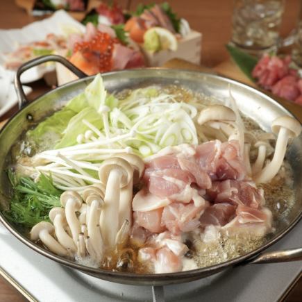 【お手軽宴会コース】2時間飲み放題付き!鮮魚盛合わせや伊達鶏白湯鍋など【7品3500円】