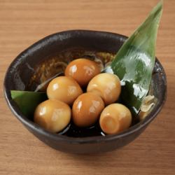 ウズラの醤油漬け