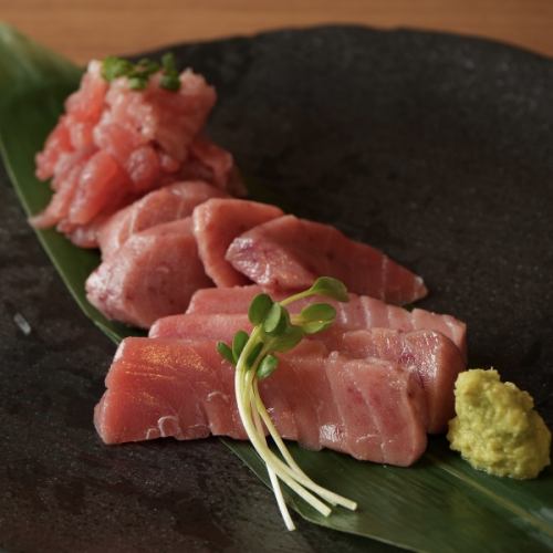 市場直送の新鮮な本マグロにこだわって仕入れ。徹底された鮮度管理のもとお客様のもとへお届け。
