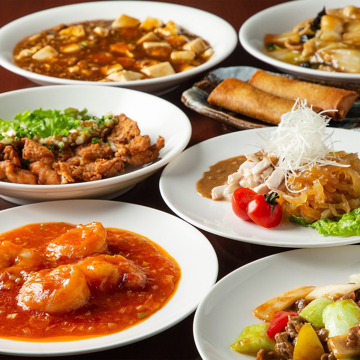 Reasonably priced authentic Chinese food from bargain lunches to banquet courses.For banquets and New Year's parties★