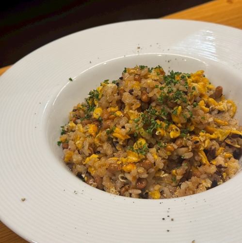 人気裏メニュー 納豆チャーハン
