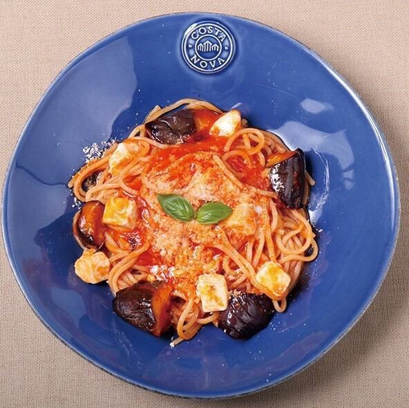 モッツアレラと揚げナスのアラビアータ