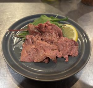 鶏の白レバーコンフィ