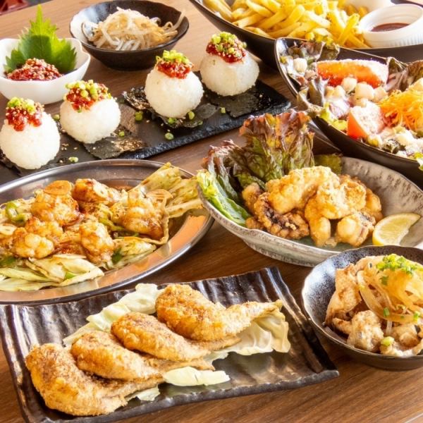 【コスパ最強★】生ビールOK♪手羽先×定番お料理の大満足コース！全7品120分飲放付3500円(税込)