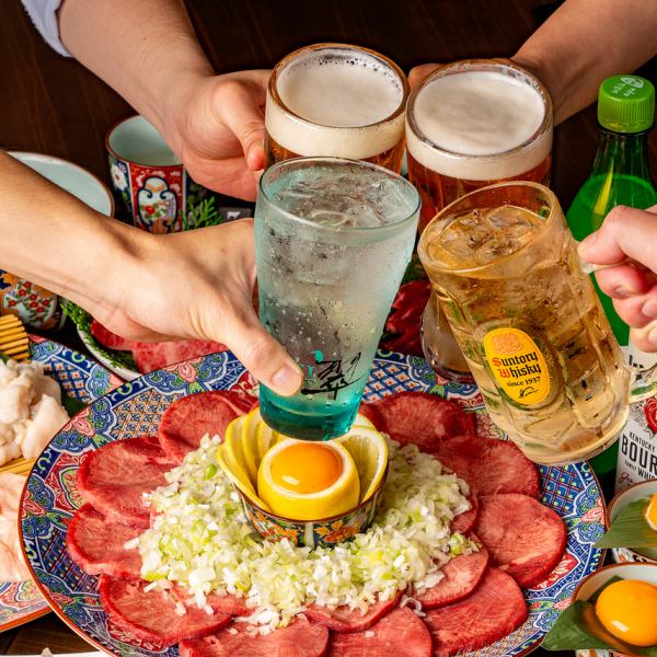 定番から希少部位、ホルモンまで食べ放題◆特選プレミアム食べ放題4,980円プラン　