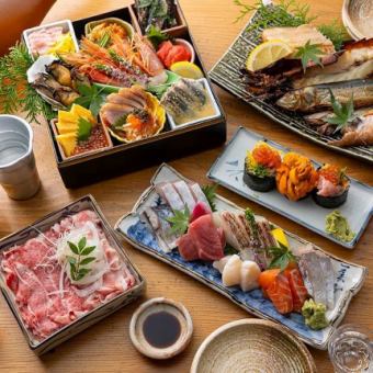 《日本酒飲み放題付き》うぉっしゅ本気のコース！ 8,500円　こだわりの厳選食材！