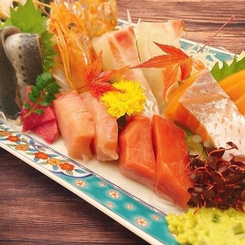 ◎Assortment of live fish sashimi