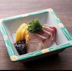 Raw Amberjack and Radish