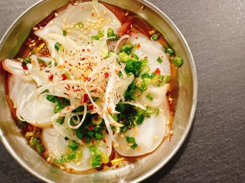 Raw Octopus with Salt and Sesame Oil