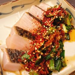 燻製！さわらのレア焼きバカ旨にらダレ