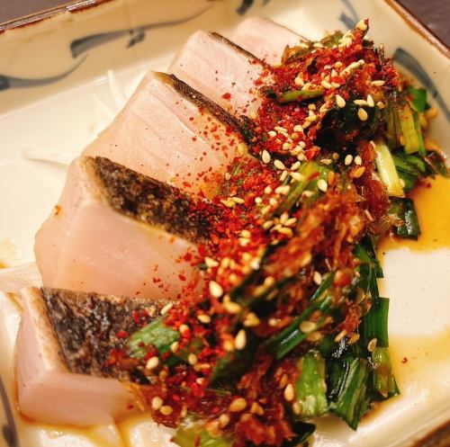 燻製！さわらのレア焼きバカ旨にらダレ