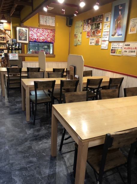 From June 2023, all seats have been renewed to table seats! You can use it for various scenes, such as family meals, drinking parties with good friends, and various company parties! Please feel free to contact us. The content of the dishes will be adjusted according to your budget.