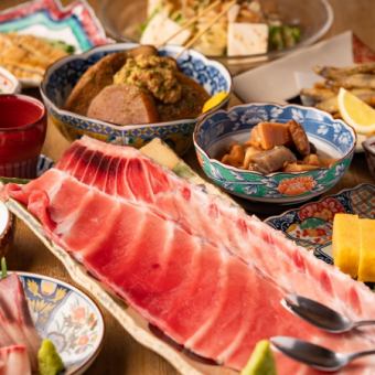 ◆贅沢コース◆2.5H飲み放題×9品5000円【まぐろの中落ちや鉄板焼きなど】