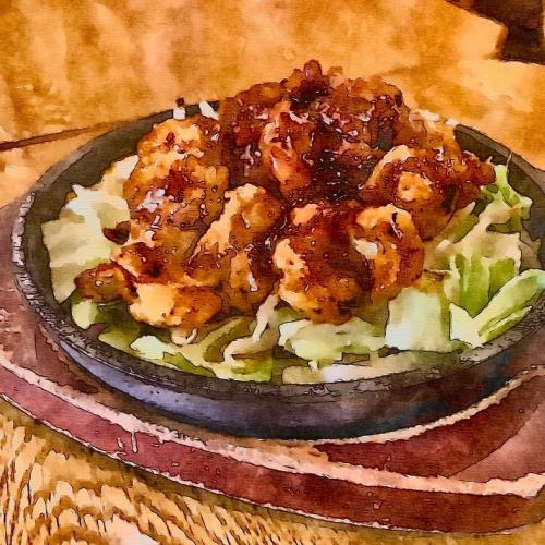 철판 호르몬 구이 레드 (매운 된장)