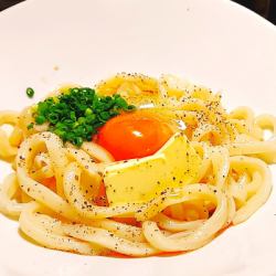 [Warm] Carbonara style mixed udon