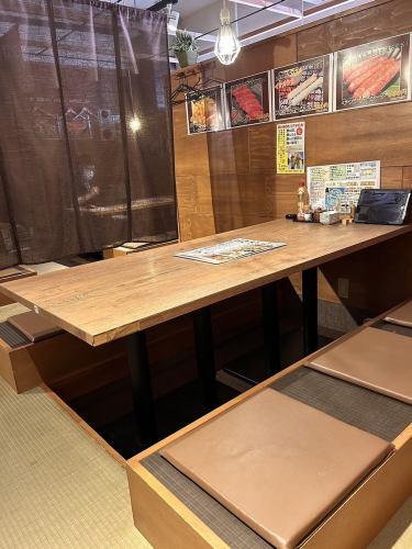 We have sunken kotatsu seating available for you to relax in.