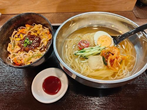 冷麺ビビンバ定食