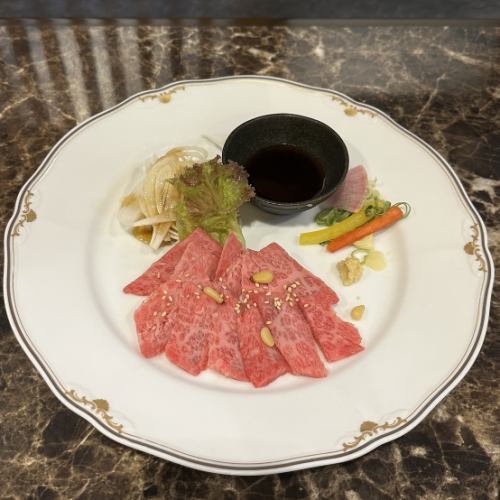 Japanese beef sashimi