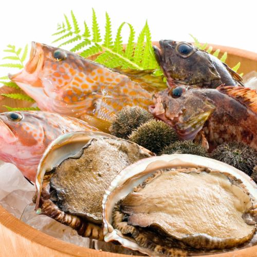 We offer luxurious seafood dishes where you can enjoy the freshest seasonal fish.
