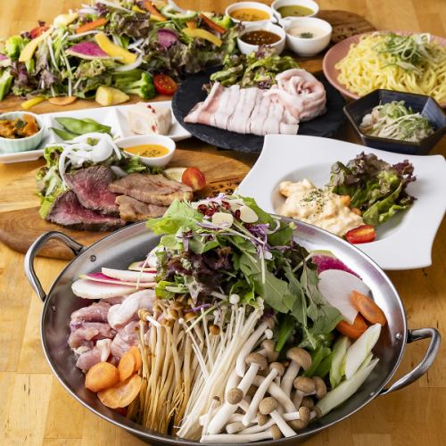 ★自慢のベジ鍋★明日香村の新鮮野菜が10種類以上入った“とまり木”1人前1380円～ご準備ございます♪