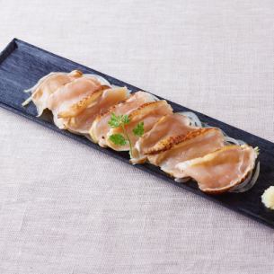 Grilled chicken sashimi from Satsuma