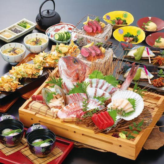 絆コース〈飲み放題付き・お一人様お料理7品〉　6800円(税込)