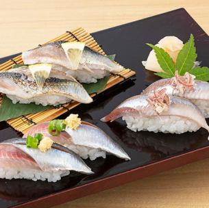 Sardine nigiri sushi