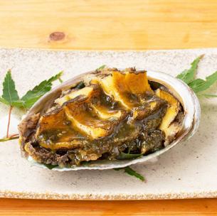 Abalone steak with liver sauce