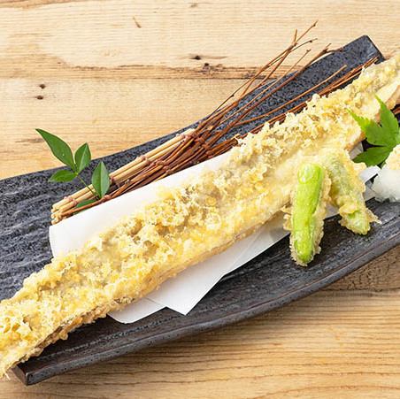 Hairtail fish tempura