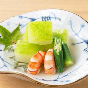 Chilled winter melon bowl