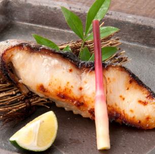 Grilled silver cod marinated in Saikyo sauce
