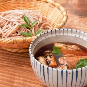 Duck steamed soba noodles