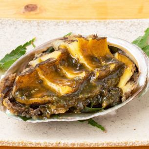 鮑魚排佐肝醬